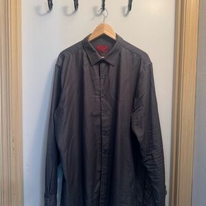 Alfani Men's Black Button-Up Dress Shirt